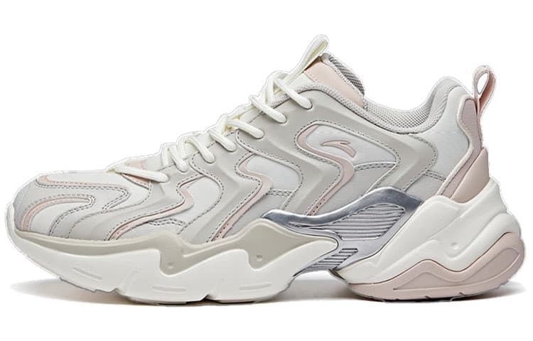 Anta Full Slam Low-Top Trendy Dad Shoes Women's White Gray 2