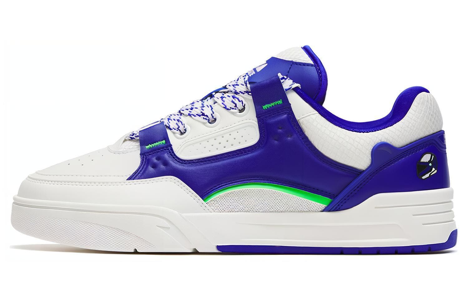 Anta Qie Jie Warm Cushioning And Wear-Resistant Low-Top Skateboard Shoes Men's White Blue 2