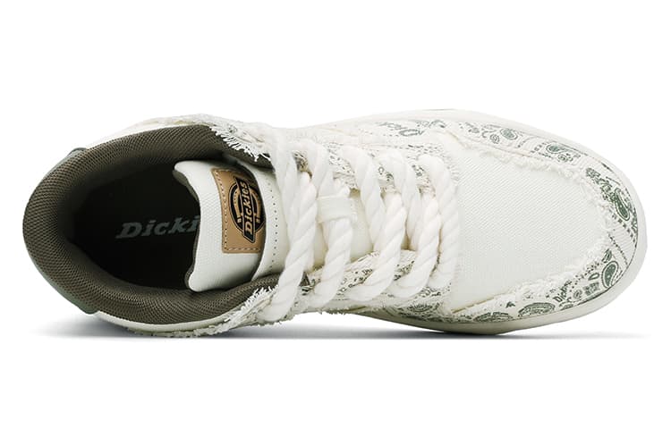 Dickies Low Top Skateboard Shoes Unisex White Porcelain Gray 3