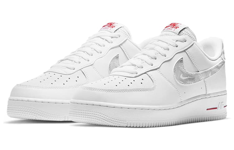 Nike Air Force 1 Low Topography Pack White University Red 6