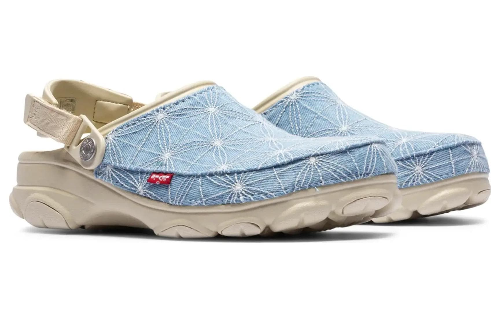 Crocs Classic All Terrain Clog Levi's Sashiko Light Wash 4