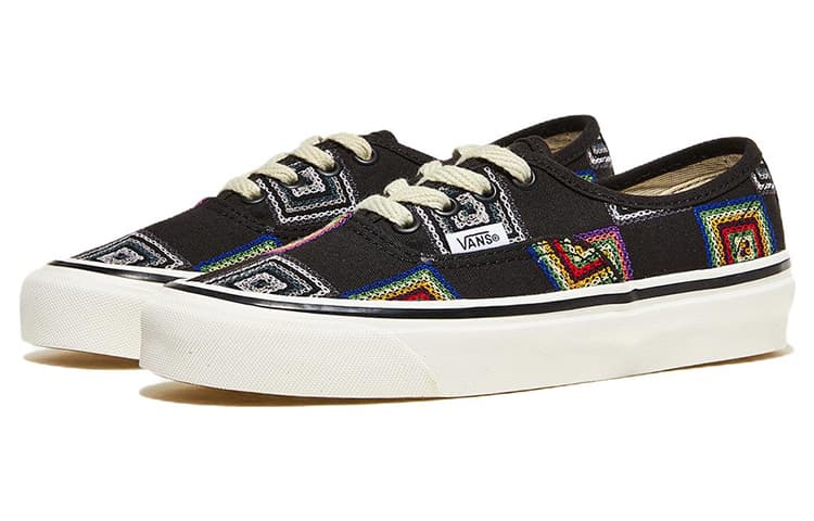 Vans Authentic 44 Low Top Skateboarding Shoes Unisex Black 6