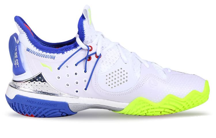 LiNing Battle Halberd 3 Cushioned Slip Resistant Abrasion Resistant Breathable Low Top Badminton Shoes Unisex White 3