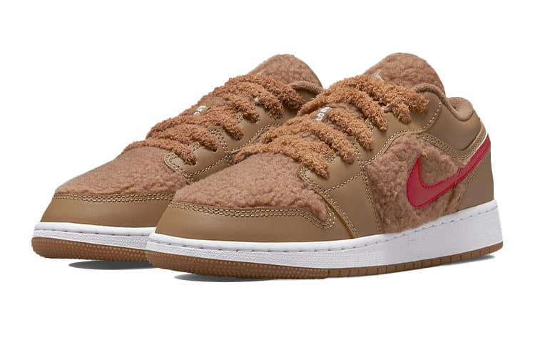 Jordan Kids Jordan 1 Low UTL "Teddy Bear" Sneakers 6