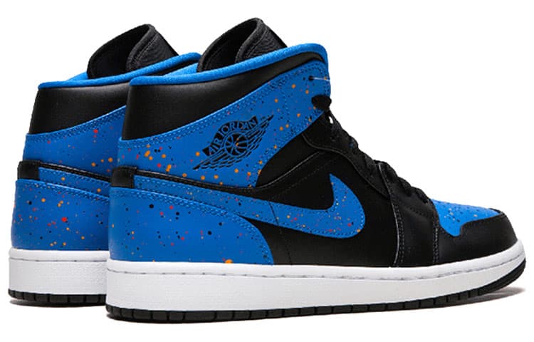 JORDAN 1 Mid Royal Paint Splatter 6