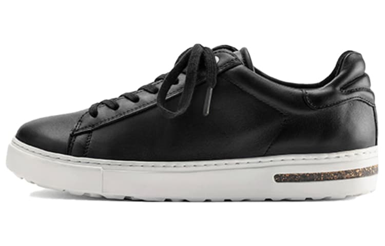 Birkenstock Bend Series Leather Casual Sneakers Unisex Black Regular