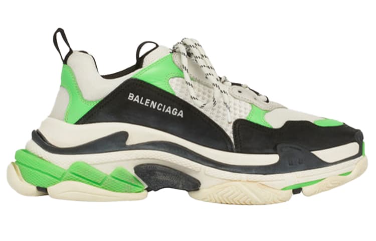 Balenciaga Triple S Green Black 4