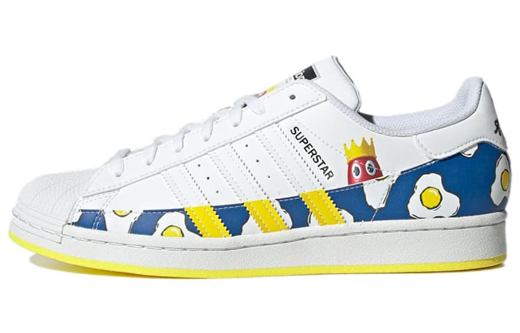 Superstar Philip Colbert X Adidas Originals 'Save The Lobster - Fried Eggs'
