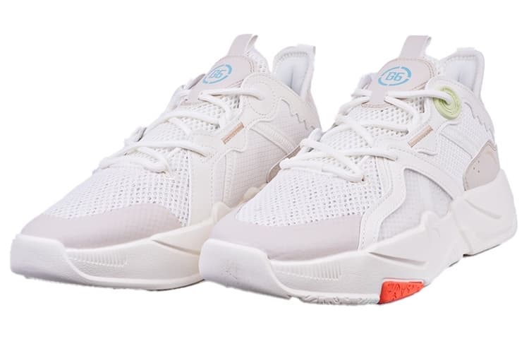 Anta G6 G6 Cushioned Anti-Slip And Wear-Resistant Lightweight Low-Top Sports Casual Shoes Men's White Gray 5