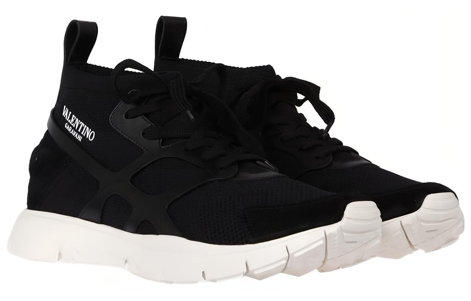 Valentino Sound High Sock Sneaker 'Black' 5