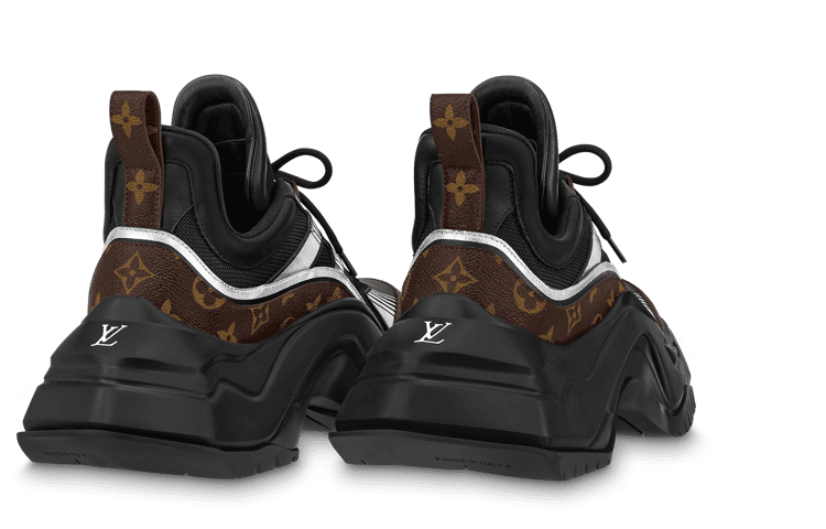 LOUIS VUITTON Archlight 2.0 Low Top Sports Casual Shoes Women's Black Brown 6