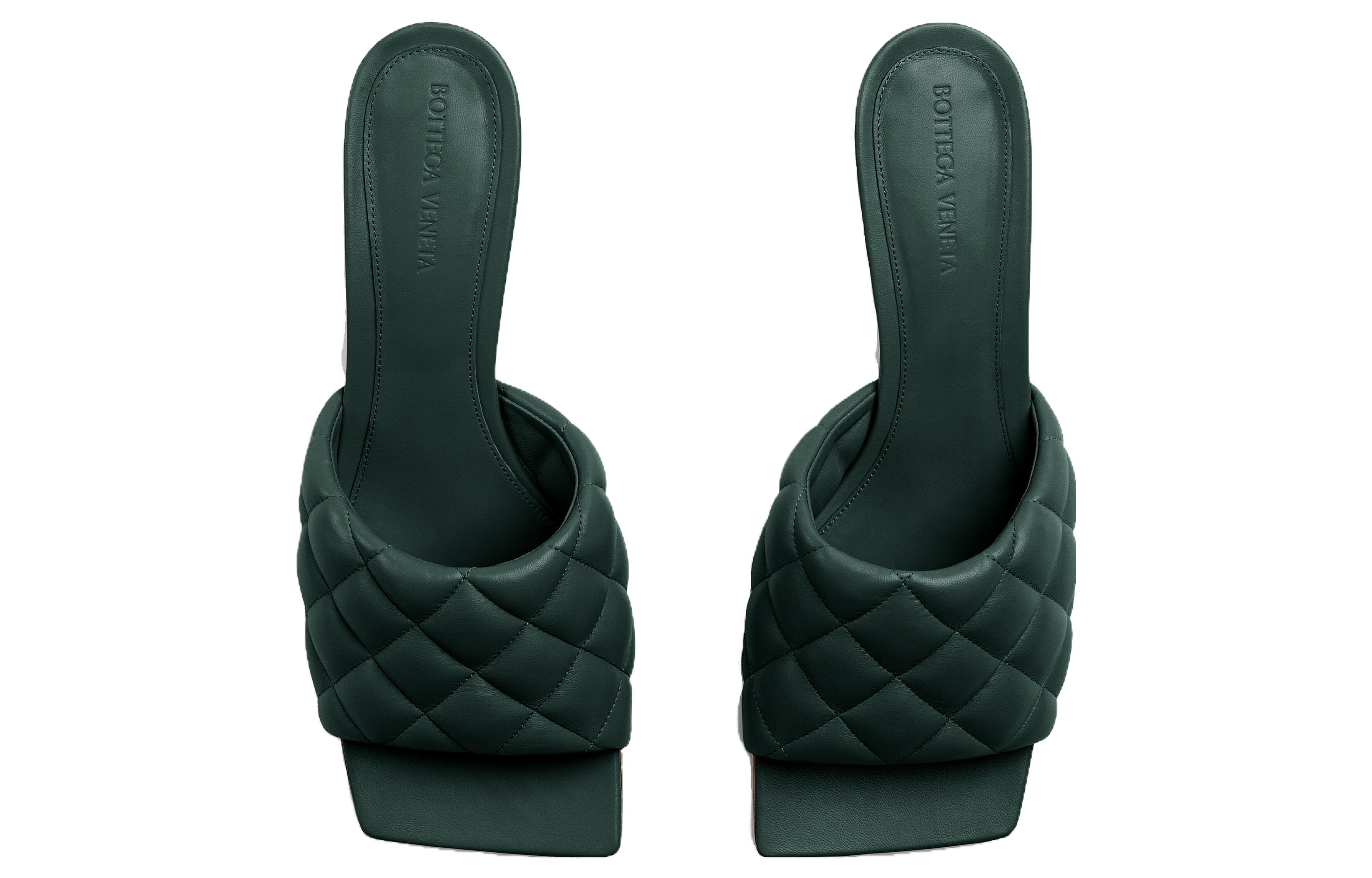 Bottega Veneta Abrasion-Resistant Slide Slippers Women's Pine Green 6
