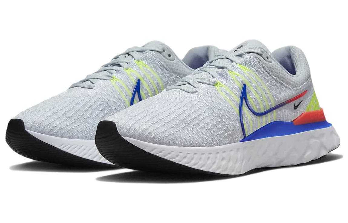 Nike React Infinity Run Flyknit 3 Pure Platinum Racer Blue 5