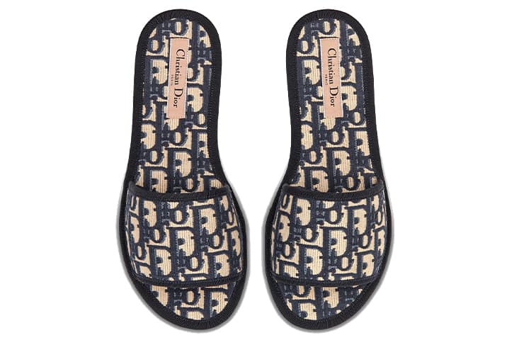 DIOR Chez Moi Sandals Deep Blue Women's 6