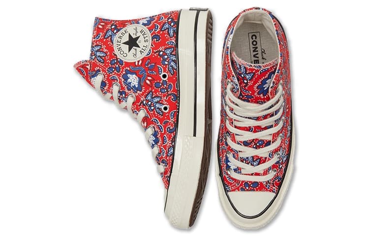Converse Chuck Taylor All Star 70 Hi Paisley Habanero Red 6