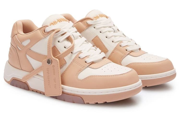 OFF WHITE Out Of Office Low Top Sneaker 'Tan White' Women's 4