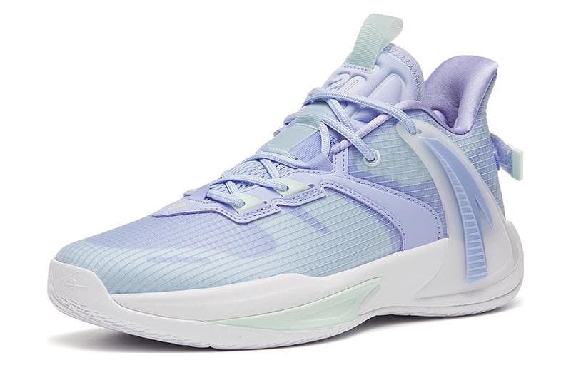 Anta Swoosh 2.0 GH Cushioning Anti-Slip And Wear-Resistant Low-Top Basketball Shoes Turquoise 3