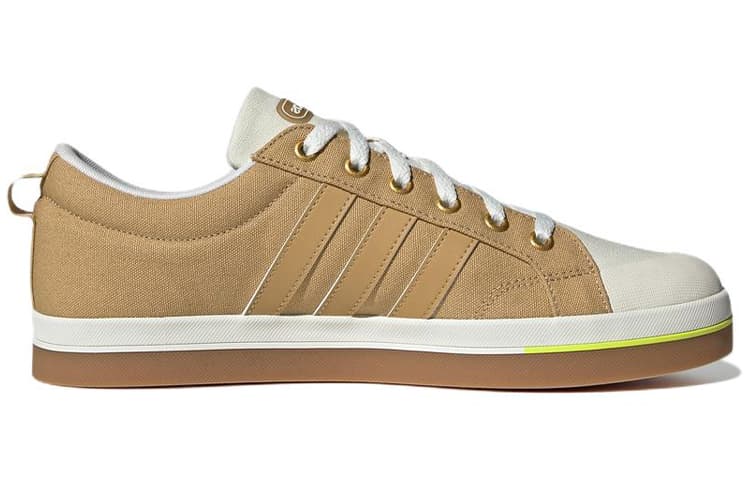 Adidas Neo Bravada Wear resistant Non Slip Casual Skateboarding Shoes Unisex Brown Yellow 4