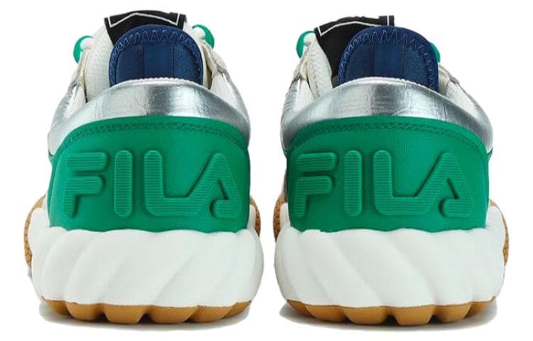 FILA Campo Skateboard Shoes Women's Low-Top White Green 5
