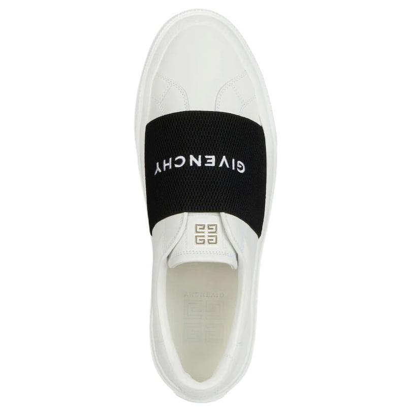 Givenchy City Sport Sneaker White Black Logo Strap 6