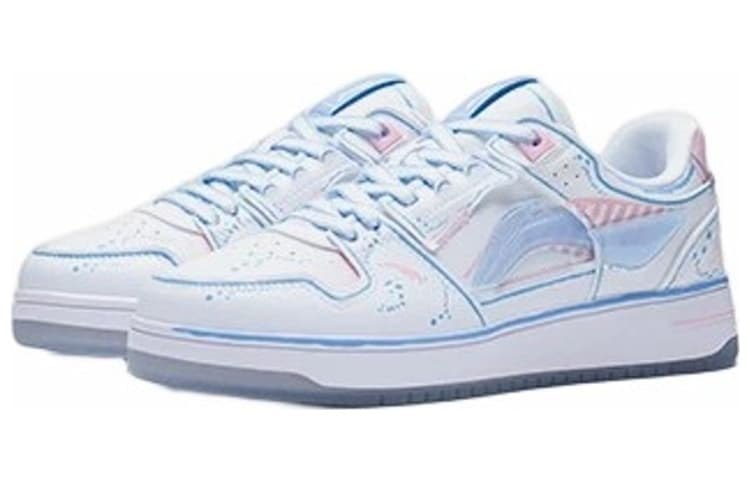 LiNing Tianji Slip-Resistant Lightweight Breathable Height Increasing Low-Top Skateboard Shoes Women's White 6