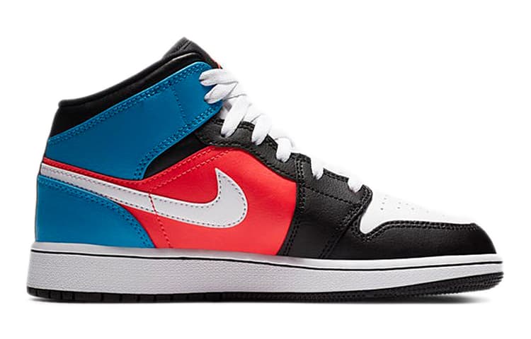 Jordan 1 Mid Tri Color Ribbons GS 4