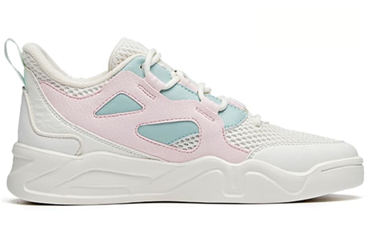 Anta Ins Cushioning Anti-Slip And Wear-Resistant Low-Top Sports Casual Shoes Women's White Blue 3