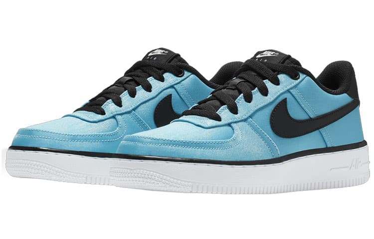 Nike Air Force 1 Lv8 Shift Anti-Slip Wear-Resistant Low-Top Kids' Skateboarding Shoes Ice Blue Teenagers 6