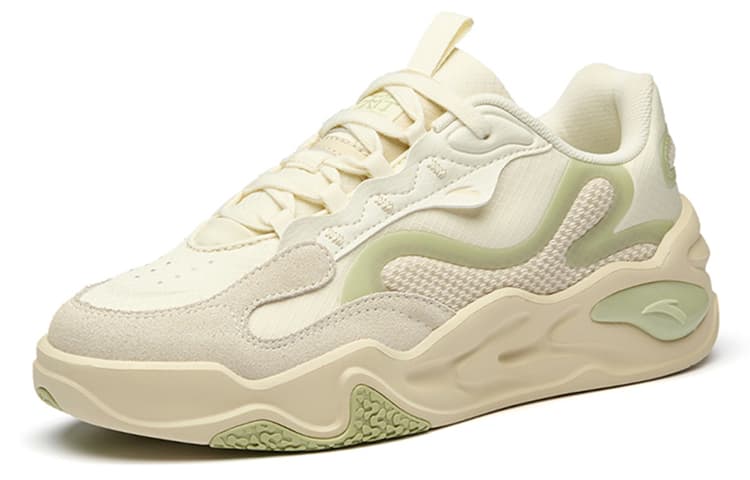 Anta Tianxing Low-Top Sports Casual Shoes Women's White Yellow Green 3