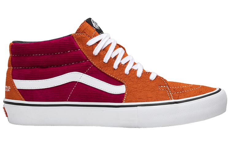 Sk8 Mid Supreme X Vans Pro 'Corduroy Croc' 3