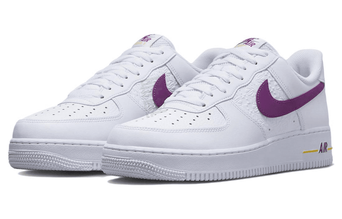 Nike Air Force 1 '07 'Embossed Hoops Lakers' 5