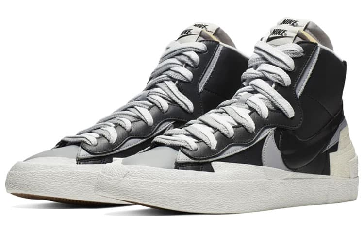 Nike Blazer Mid Sacai Black Grey 5