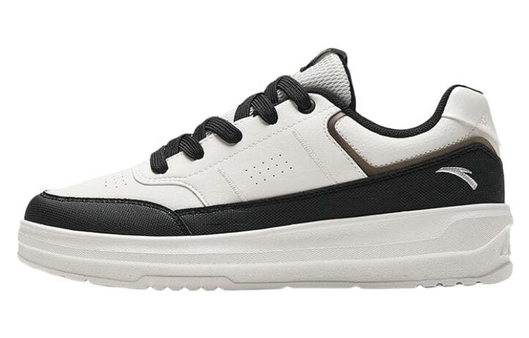 Anta Anti-Slip Wear-Resistant Low-Top Skateboard Shoes Women's Black White 2