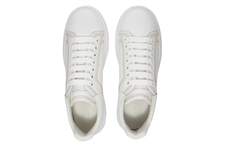 Alexander McQueen Oversized Embroidered White Multi 5