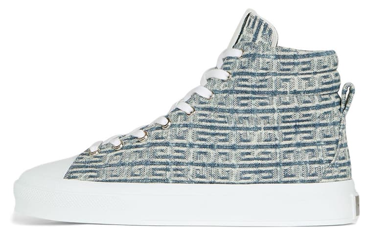 Givenchy City High Top In 4G Denim Blue White 2