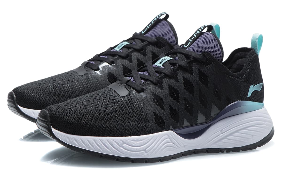 LiNing Soft Cushioned Slip-Resistant Low-Top Sports Casual Shoes Women's Black 6