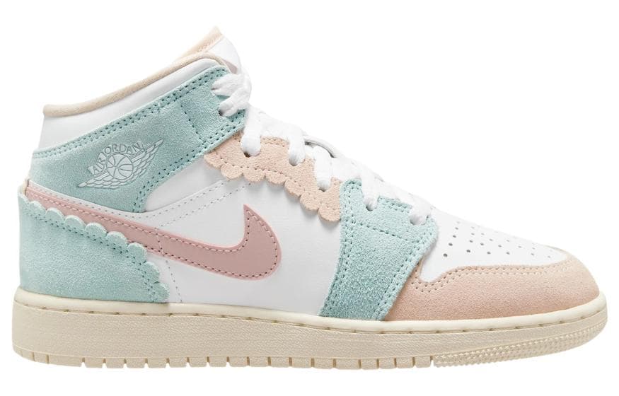 Jordan 1 Mid SE Pink Oxford GS 4