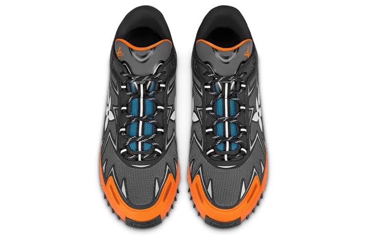 LOUIS VUITTON Lv Sprint Sneakers 'Grey Orange' 3