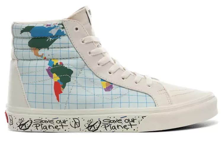 Sk8 Save Our Planet X Vans Hi Reissue 'White Multi' 4
