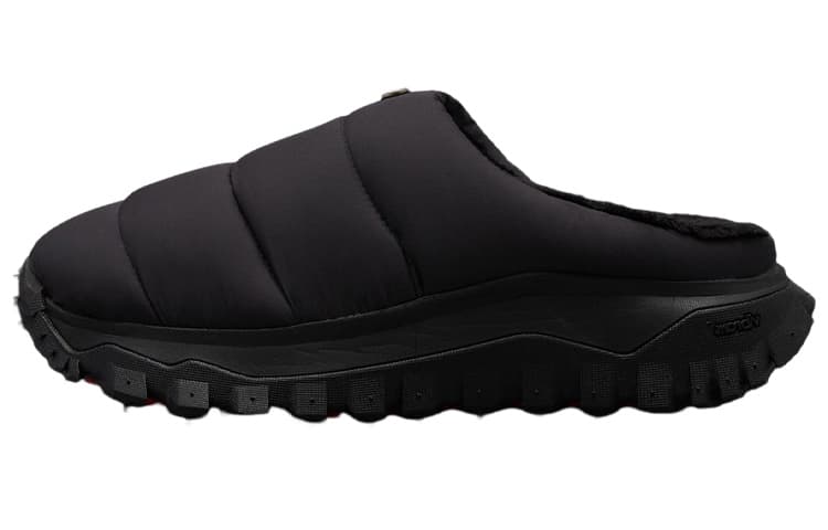 Moncler Rubber Sole Quick Dry Wrap-toe Slippers Men's Black