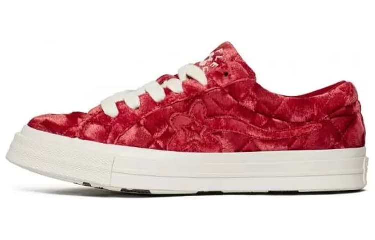 Converse One Star Ox Golf Le Fleur Ttc Quilted Velvet Barbados Cherry