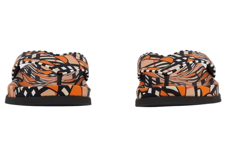 Burberry Monogram Print Sandal Orange White 6
