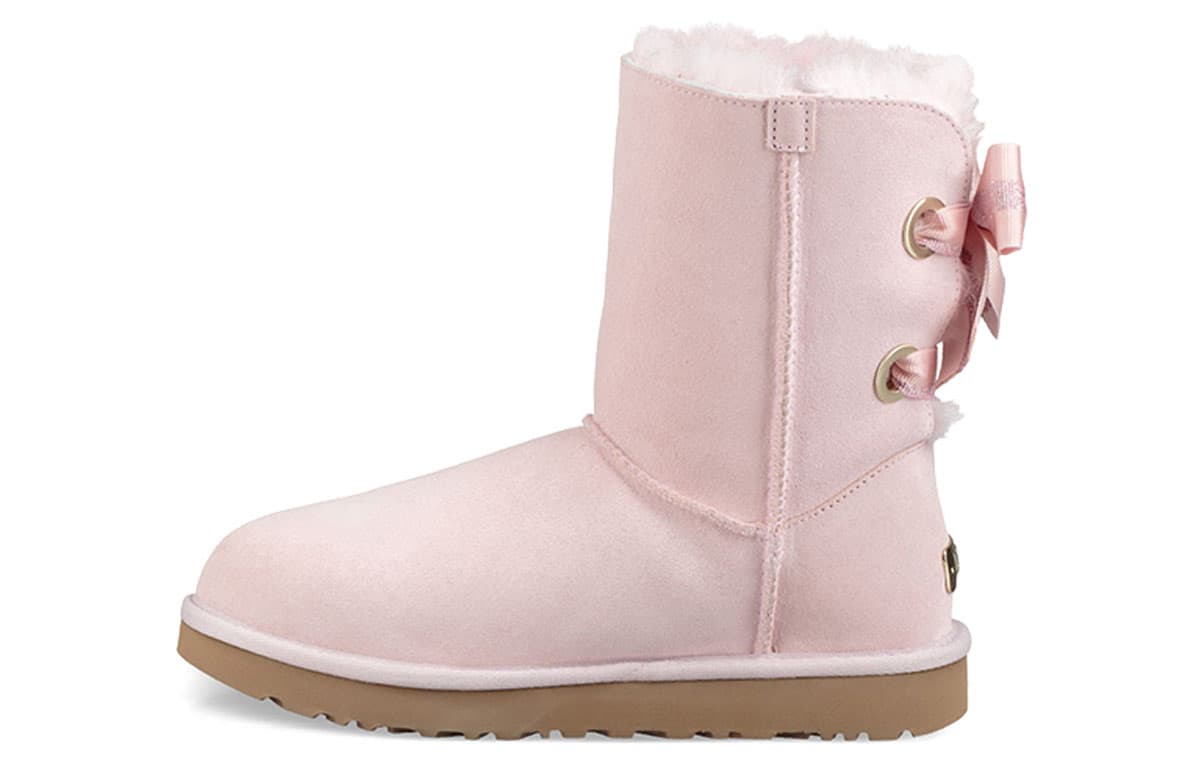 UGG Customizable Bailey Bow Short Fleece Lined Pink Red Women's 2