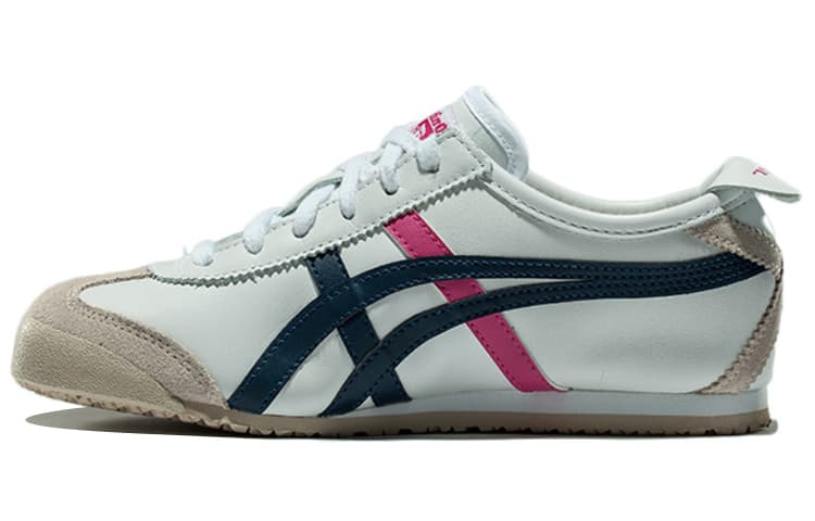 Onitsuka Tiger MEXICO 66 Slip-Resistant Low-Top Casual Shoes Unisex White Red