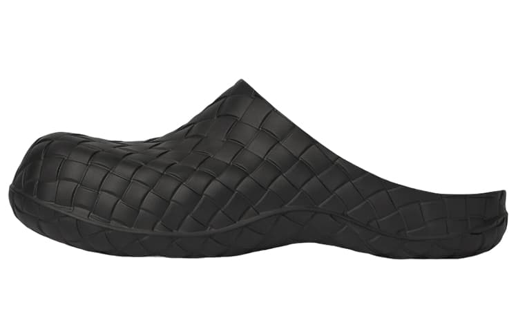 Bottega Veneta Beebee Wrap-toe Slippers Men's Black 2