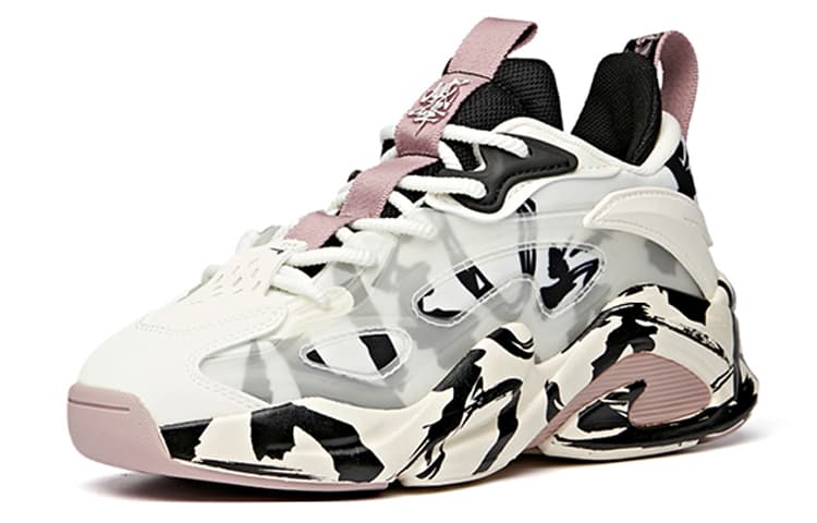 Anta Bastard Grandeur Life Collection Low-Top Chunky Sneakers Women's Black White 3