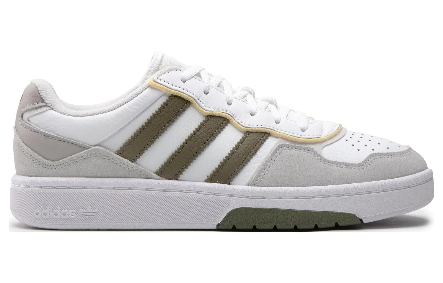 Courtic Adidas Originals 'White Focus Olive' 4