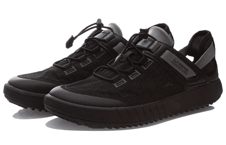 LiNing Suxi Classic Cushioning Anti-Slip Wear-Resistant Low-Top Casual Shoes Unisex Black 5