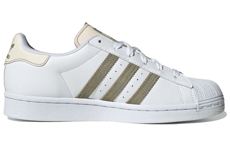 Adidas Originals Superstar 'White Olive Green' Women's 3