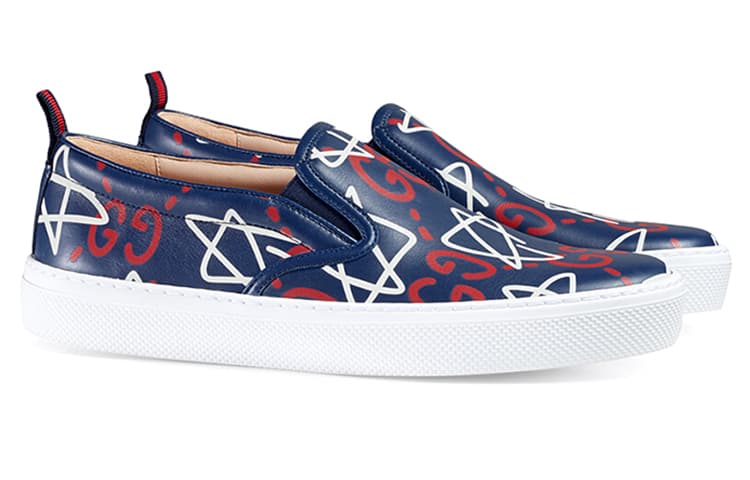 GUCCI Stylish Skateboarding Shoes Women's Blue 6